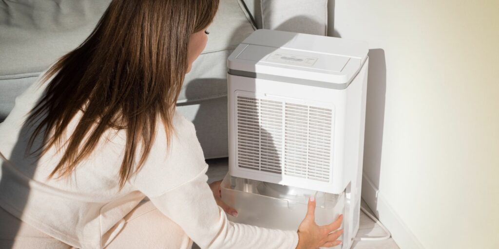 Removing dehumidifier water