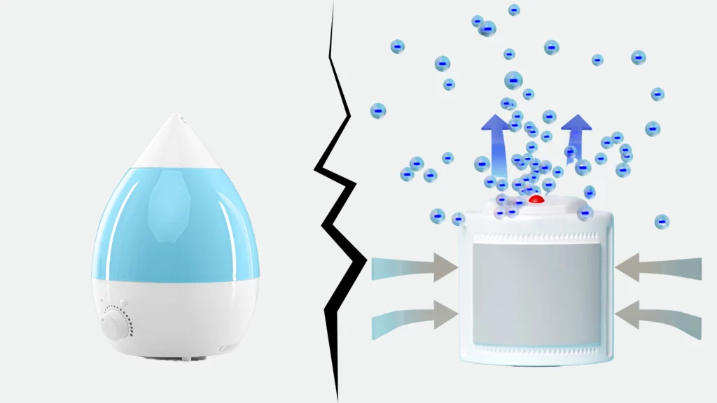 What is the difference between a humidifier and a dehumidifier?